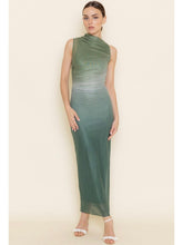 Load image into Gallery viewer, (PREORDER) Green Ombré Chic Mesh Maxi Dress
