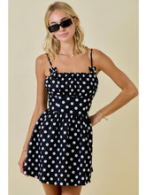 Load image into Gallery viewer, Black Polka Dot Dress

