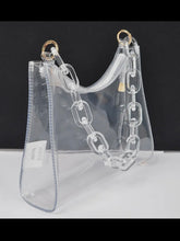 Load image into Gallery viewer, Clear Transparent Chain Shoulder Bag
