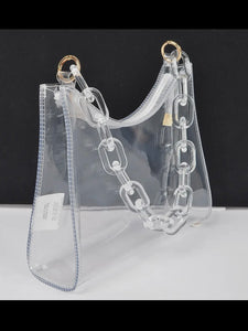 Clear Transparent Chain Shoulder Bag