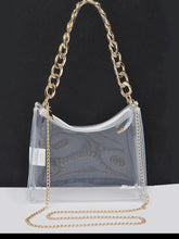 Load image into Gallery viewer, Clear Gold Chain Bag
