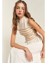 Load image into Gallery viewer, (PREORDER) Beige Stripe Knit Maxi Dress
