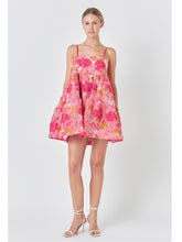 Load image into Gallery viewer, Pink Floral Organza Dress
