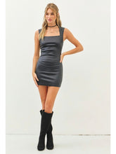 Load image into Gallery viewer, Black Matte Foil Dress
