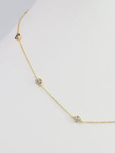 Load image into Gallery viewer, Gold Waterloo CZ Necklace
