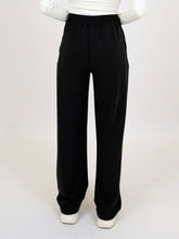 Load image into Gallery viewer, Black Scuba Wide Leg Pants
