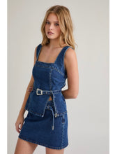 Load image into Gallery viewer, Indigo Square Neck Denim Top
