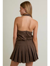 Load image into Gallery viewer, Brown &amp; Beige Stripe Dress
