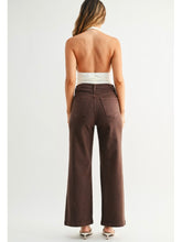 Load image into Gallery viewer, Chocolate Pocket Wide Leg Denim
