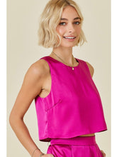 Load image into Gallery viewer, Berry Satin Top
