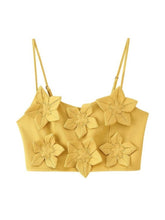 Load image into Gallery viewer, Mustard Floral Applique Set

