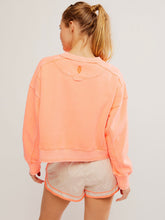 Load image into Gallery viewer, Free People Neon Coral Intercept Pullover
