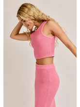 Load image into Gallery viewer, Pink Ribbed Sweater Top
