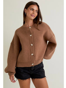 Brown Sweater Cardigan