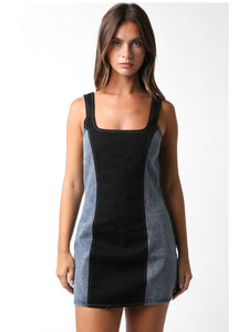 Denim & Black Dakota Dress