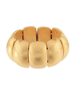 Vintage Gold Textured Dome Bracelet