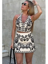 Load image into Gallery viewer, Black &amp; White Embroidered Skirt
