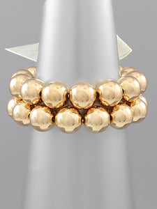 Gold 14MM Ball Bracelet