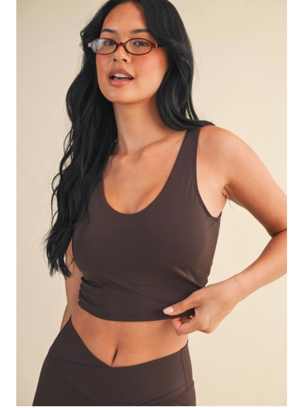Chocolate Cropped Tank