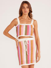 Load image into Gallery viewer, MinkPink Lito Stripe Crochet Top
