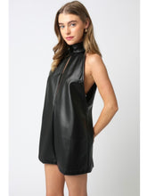 Load image into Gallery viewer, Black Faux Leather Kenley Dress
