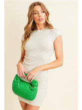 Load image into Gallery viewer, Light Grey Sleeveless Sweater Dress
