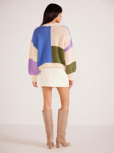 MinkPink Colorblock Lawrence Sweater