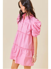 Load image into Gallery viewer, Pink Poplin Button Down Dress
