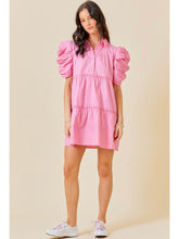 Load image into Gallery viewer, Pink Poplin Button Down Dress
