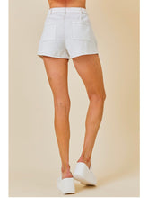 Load image into Gallery viewer, White Flare Denim Shorts
