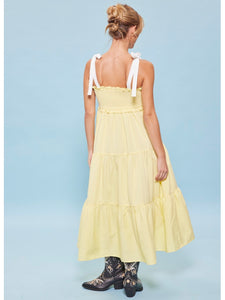 Lemonade Tie Shoulder Maxi Dress