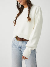 Load image into Gallery viewer, Free People Moonglow Easy Street Crop Sweater
