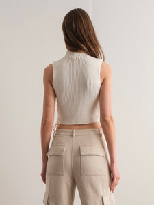 White Valeria Side Tie Top