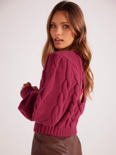 Load image into Gallery viewer, MinkPink Magenta Amina Bobble Sweater

