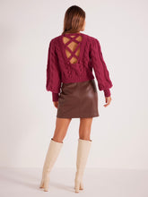 Load image into Gallery viewer, MinkPink Magenta Amina Bobble Sweater
