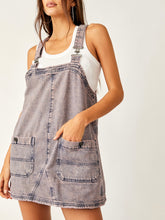 Load image into Gallery viewer, Free People Dream Wash Smocked Overall Mini Dress
