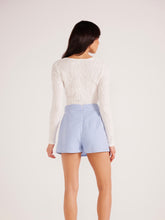 Load image into Gallery viewer, MinkPink White Elise Mesh Top
