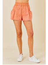 Load image into Gallery viewer, Washed Tangerine Denim Shorts
