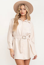 Load image into Gallery viewer, Beige Button Down Dress
