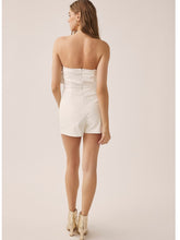 Load image into Gallery viewer, Cream Faux Leather Romper
