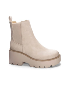 Chinese Laundry Taupe Rabbit Bootie