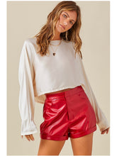 Load image into Gallery viewer, Champagne Satin Dolman Sleeve Top
