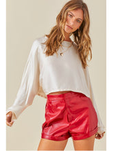 Load image into Gallery viewer, Champagne Satin Dolman Sleeve Top
