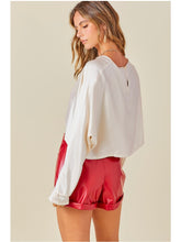 Load image into Gallery viewer, Champagne Satin Dolman Sleeve Top
