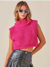 Load image into Gallery viewer, Hot Pink Sleeveless Sweater
