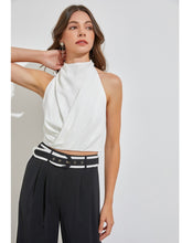Load image into Gallery viewer, Off White Halter Neck Top
