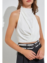 Load image into Gallery viewer, Off White Halter Neck Top
