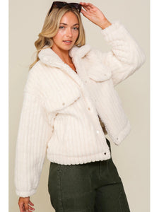 Cream Teddy Jacket