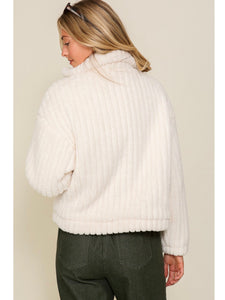 Cream Teddy Jacket