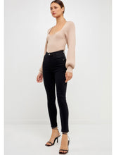 Load image into Gallery viewer, Beige Sweetheart Knit Top
